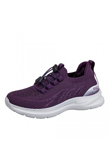 Baskets Mode Femme Sneakers Respirant Mesh Confortable Chaussures de Running Sport Confortables Pas Cher Mode LéOpard Tique C