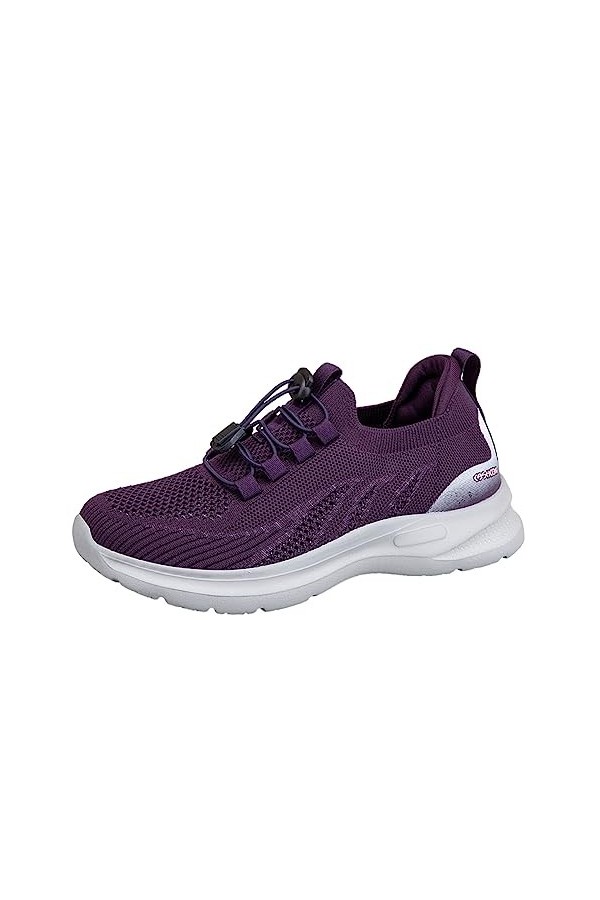 Baskets Mode Femme Sneakers Respirant Mesh Confortable Chaussures de Running Sport Confortables Pas Cher Mode LéOpard Tique C
