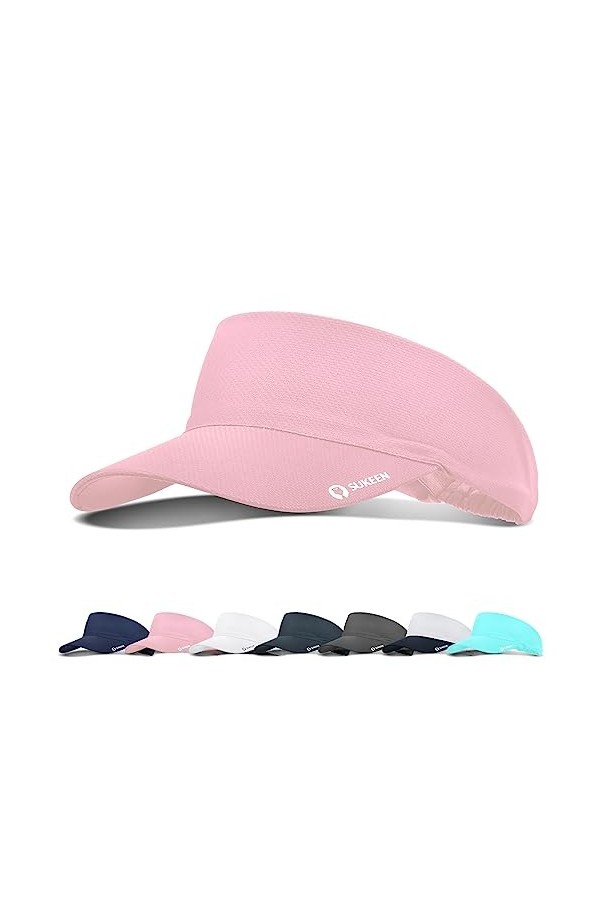 Sukeen Casquette Visière avec Visière de Refroidissement élastique avec Sangle Anti-Transpiration Réglable Protection Solaire