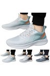 Baskets Mode Femme Sneakers Tennis Chaussures De Toile A Lacets Plates Canvas Confortables Respirant Mesh Confortable Imprimé