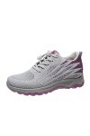 550 Chaussures de Sport Course Femme Noir Mode Baskets Compensées mailledécontracté Lacets Respirant Baskets pour Femmes Walk