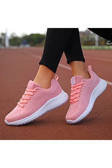 FGUUTYM Chaussures pour femme Largeur H 41 Nouvelles Baskets Mode Femme Baskets Confort Femme Casual Chaussures Femme Gris Ch