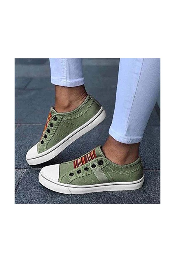 Baskets Mode Femme, Baskets Basses Chaussures Décontractées pour Femme Summer and Autumn Chaussures Plates,Confortables Chaus