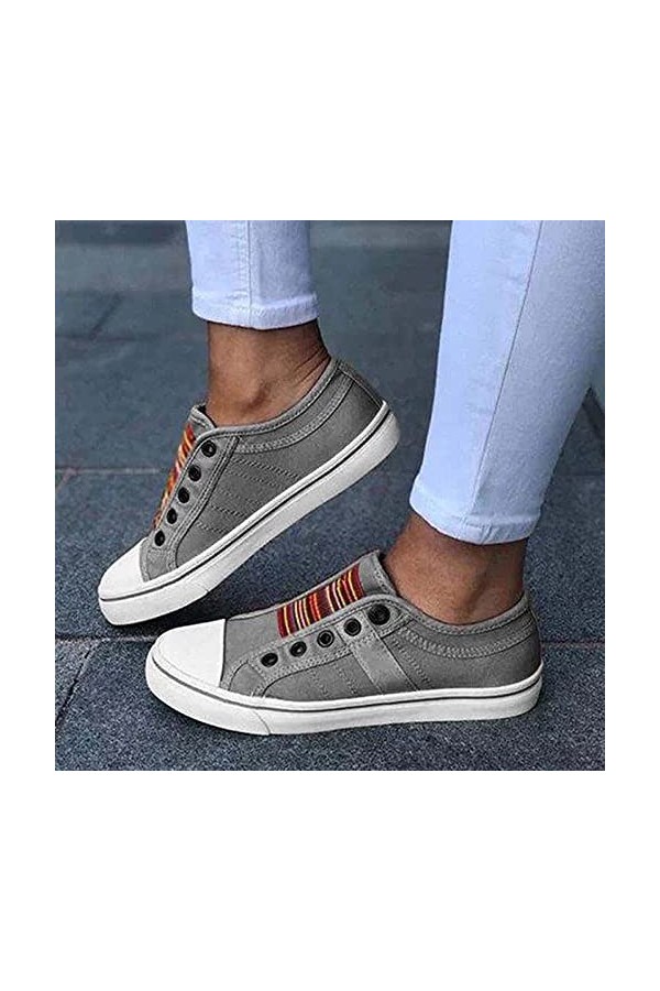 Baskets Mode Femme, Baskets Basses Chaussures Décontractées pour Femme Summer and Autumn Chaussures Plates,Confortables Chaus