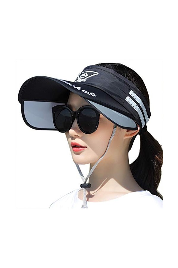 Chapeau de soleil unisexe pour l’été Chapeau dété Casquette de visière Séchage rapide Pare-soleil Outdoor Visière de soleil 