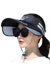 Chapeau de soleil unisexe pour l’été Chapeau dété Casquette de visière Séchage rapide Pare-soleil Outdoor Visière de soleil 