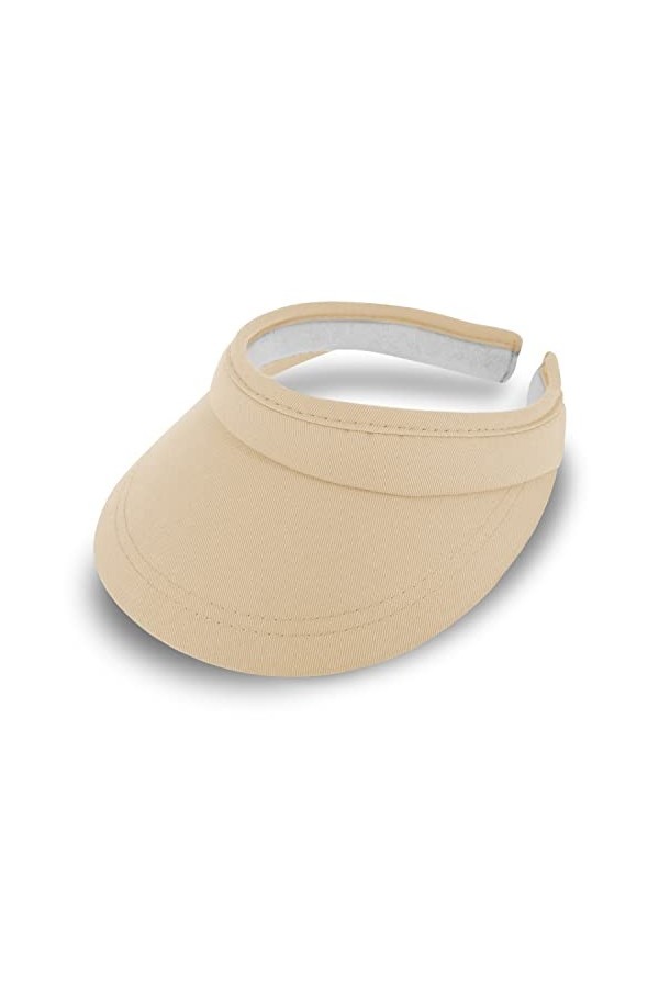 fiebig Soleil Visor | Casquette avec Bande intérieure en éponge Beige