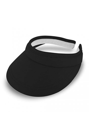fiebig Soleil Visor | Casquette avec Bande intérieure en éponge Noir 