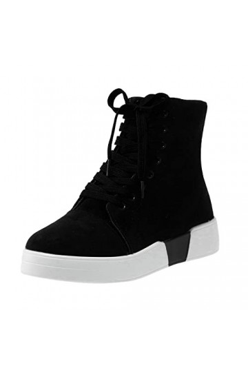 550 Basket Femme Confor Chaussure de Marche Baskets à Lacets pour Femmes Baskets Montantes à la Mode Bottines Chaussures de S