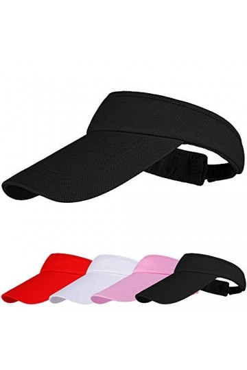 Cooraby Pare-soleil de sport réglable avec bandeau anti-transpiration pour filles et femmes, noir, Taille M