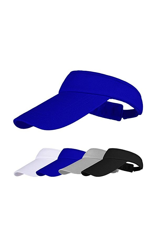 Cooraby Pare-soleil de sport réglable avec bandeau anti-transpiration pour filles et femmes, noir, Taille M