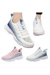 Chaussures de Sport Femme Respirant Femmes Baskets Mode dégradé Quatre Saisons Chaussures de Sport Maille Respirant Confortab