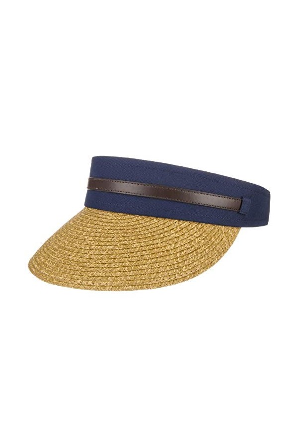 Lipodo Visière en Paille Timana Femme - Protection Solaire pour Le Soleil Casquette dété avec Printemps-été - Taille Unique 