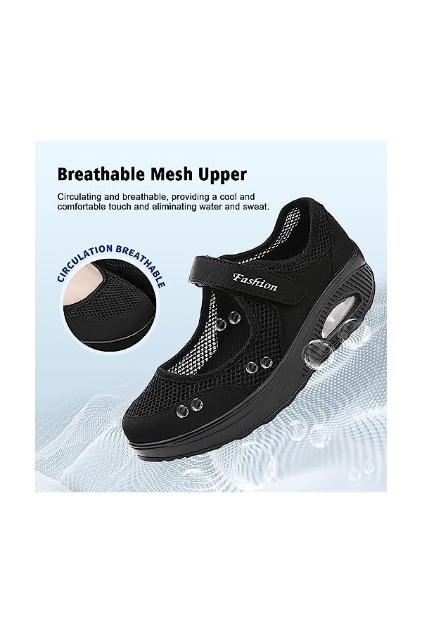 Femmes Minceur Taille Chaussures Marche Baskets 35-42eu Plate-Forme Chaussures Poids Air Léger Engrener Elastic Sports en Mar