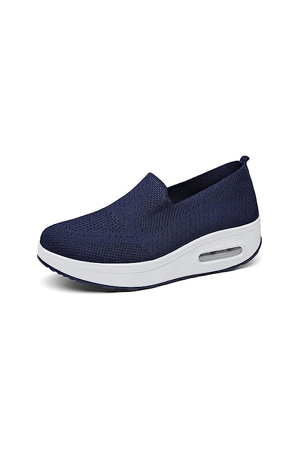 Femmes Minceur Chaussures Taille Marche Baskets Plate-Forme Chaussures Poids Air Léger Engrener Elastic Sports en Yoga à Enfi