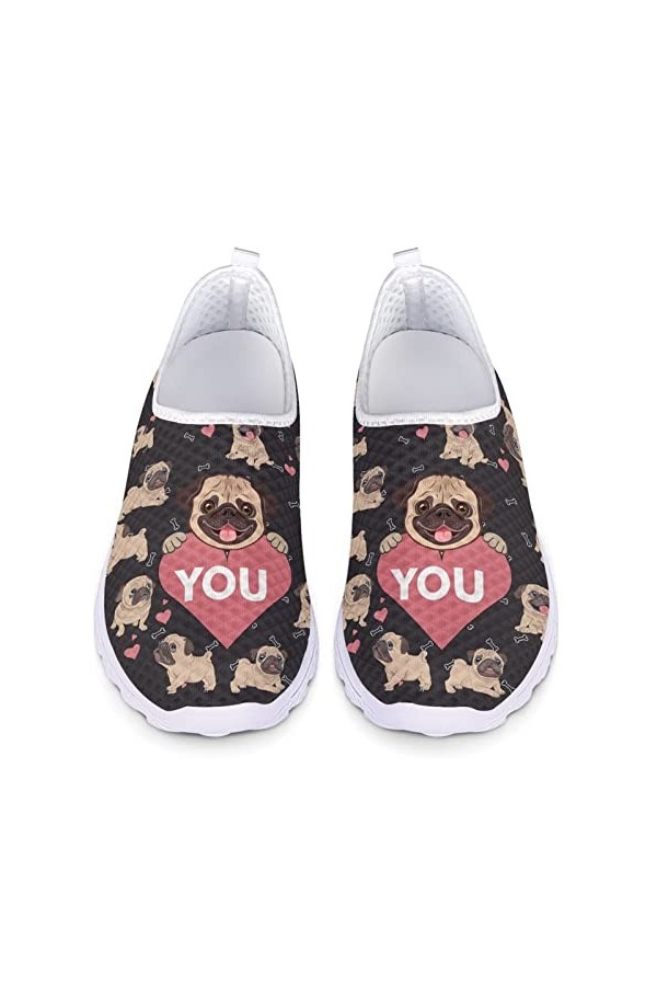 Kuiaobaty Baskets décontractées en maille pour femme - Chaussures de course confortables et respirantes - Chaussures de tenni