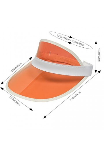 Lot de 8 pare-soleil rétro unisexe style années 80 pour femme en plastique - Chapeau de soleil rétro pour golf, déguisement d