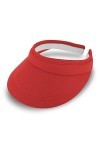 fiebig Soleil Visor | Casquette avec Bande intérieure en éponge Rouge 