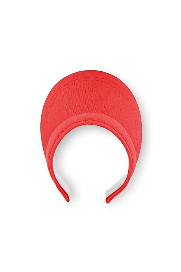 fiebig Soleil Visor | Casquette avec Bande intérieure en éponge Rouge