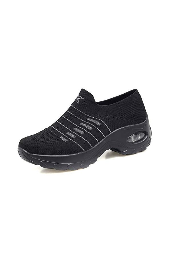 Baskets Basses pour Femmes Mode Appartements Respirant Chaussure de Sport &nbsp;Poids léger &nbsp;en Marchant Baskets de Course 35-42EU