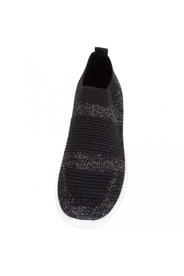 Baskets légères et élastiques à enfiler pour femme, Noir , 37 EU