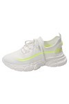 iYmitz Mode Printemps Et été Femmes Chaussures De Sport Fond Plat Et Fond épais Lumière à Lacets Colorblock Et Simple Chaussu