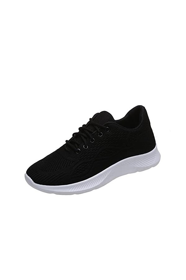 Escarpin Femme Talon Compensé Baskets Mode Femmes Baskets Confort Femmes Chaussures décontractées Femmes Gris Couleur Chaussu