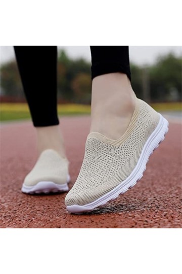 Baskets Femme Chaussures De Course Mode Été Femmes Sneakers Chaussures Massives Casual Mesh Respirant Confortable Léger Fitne