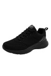 Baskets et chaussures de sport pour femme - Chaussures de sport en maille noire - Chaussures respirantes - Mode sport - Pour 