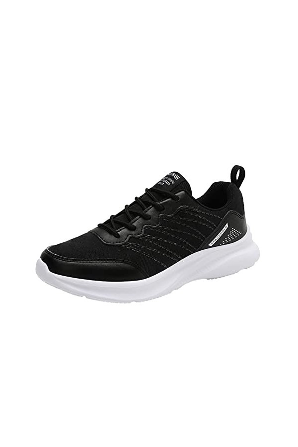 Baskets décontractées pour Dames Femmes Baskets Mode Confortable Fond Souple Fond Plat décontracté Chaussures de Sport de Ple