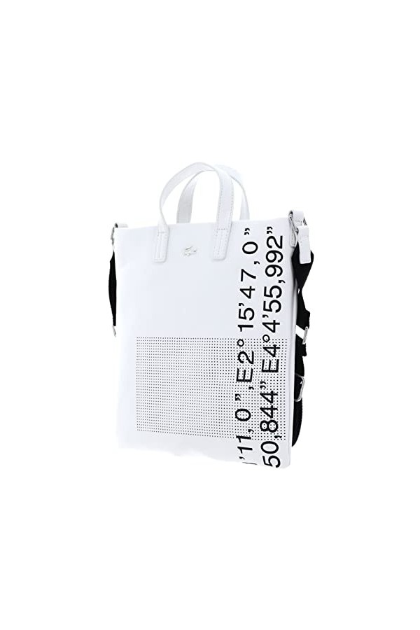 Lacoste S Shopping Bag Blanc Noir