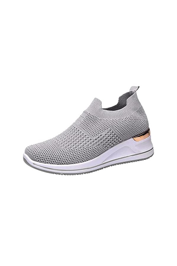 Running Chaussure Entraîneur décontracté Respirant Chaussures Femmes Wedge Loisirs en Plein air Course Fitness Baskets Chauss