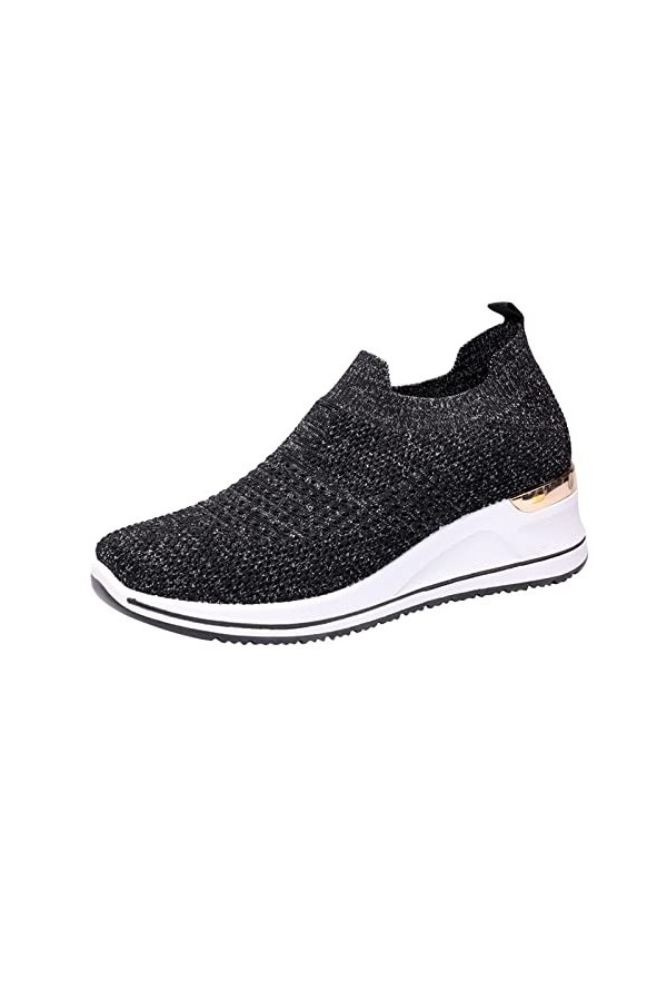 Running Chaussure Entraîneur décontracté Respirant Chaussures Femmes Wedge Loisirs en Plein air Course Fitness Baskets Chauss