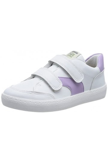 Primigi Femme B&g for Change Chaussure de Gymnastique, Blanc Lilas, 35 EU Étroit