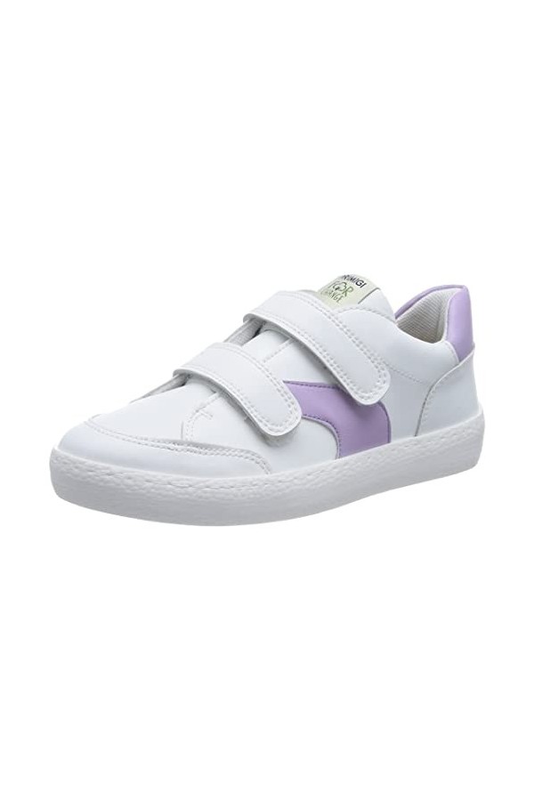 Primigi Femme B&g for Change Chaussure de Gymnastique, Blanc Lilas, 35 EU Étroit