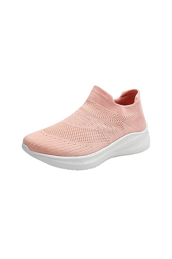 Chaussure Femme Confortable Sneakers Hommes Respirant Baskets Femmes Mode Sport Course Maille sur Couples Chaussures Glisser 