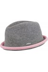 Chillouts Chapeau Boston Trilby, Gris Clair/Rose, S-M Femme