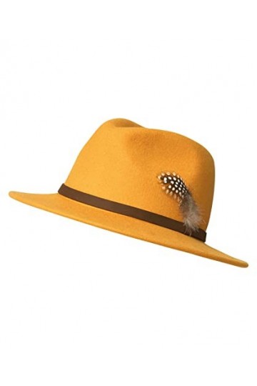 Joe Browns Laine Fedora Chic de qualité supérieure, Moutarde, Taille Unique Femme