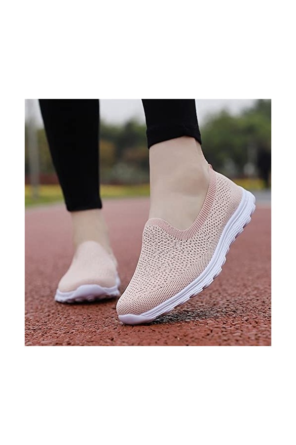 Baskets Femme Chaussures De Course Mode Été Femmes Sneakers Chaussures Massives Casual Mesh Respirant Confortable Léger Fitne