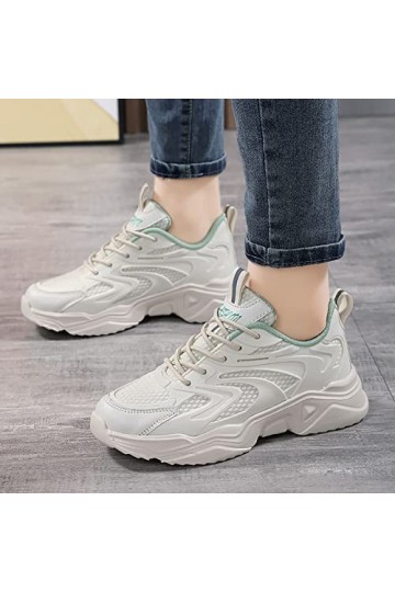 Chaussure Orthopedique Femme Chaussures Respirantes Basket Mode Baskets élégantes Chaussure de Running Toile Sneakers Maille 