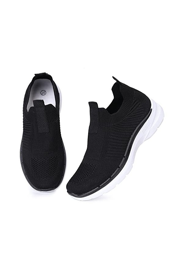 irisaa Slip On - Baskets respirantes - Chaussures de fitness - Chaussures de marche - Chaussures légères de course sur route,