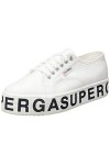 SUPERGA Femme 2790 Cotw Outsole Lettering Baskets, Blanc White 901, 42.5 EU