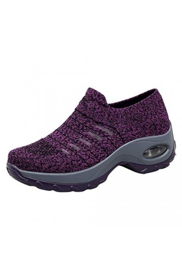 Baskets Basses pour Femmes Mode Appartements Respirant Chaussure de Sport &nbsp;Poids léger &nbsp;en Marchant Baskets de Course 35-42EU