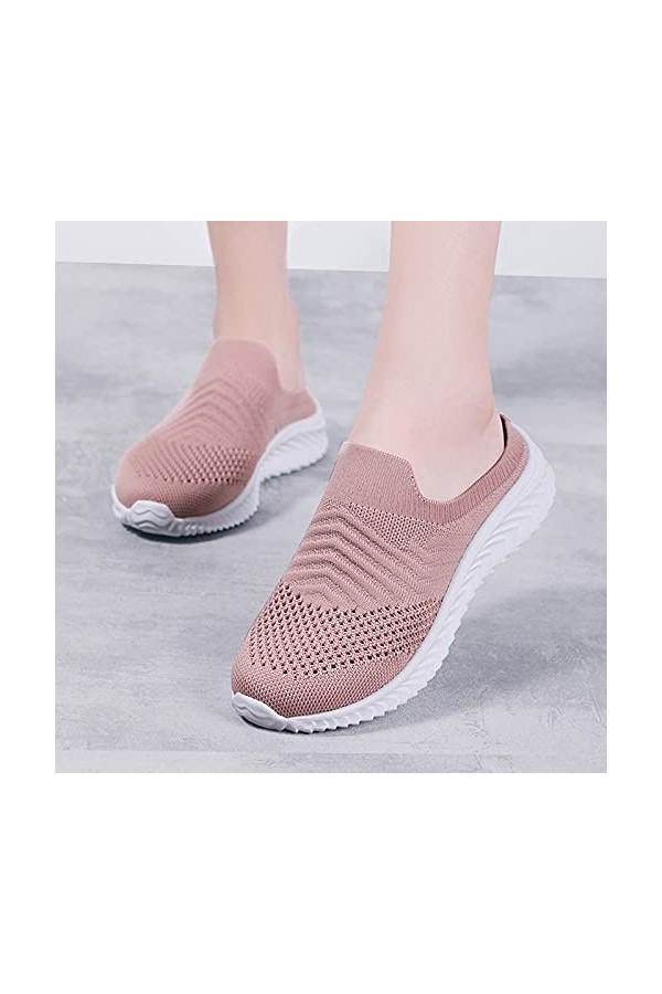 FNKDOR Baskets Mode Femme Chaussure de Course Fille Chaussures de Sport Légère Running Sneakers Respirant Jogging Légère A Ro