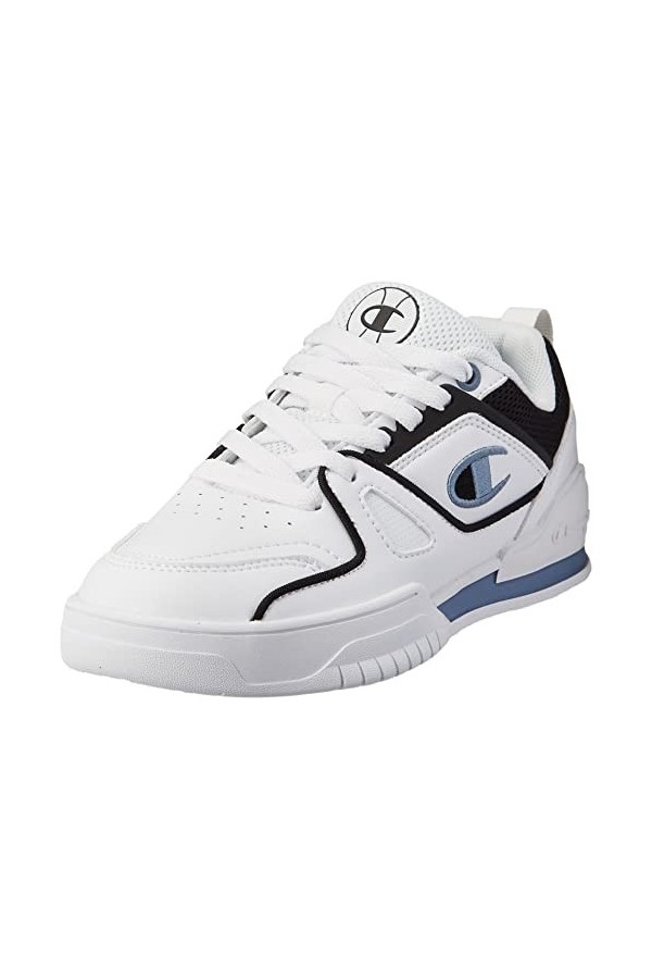 Champion Femme 3 Points Bas Baskets, Rose Blanc Noir Ps013, 36.5 EU