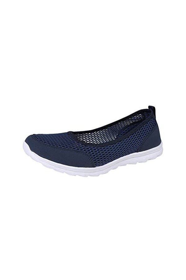 Hasagimol Femmes Respirant à Lacets Chaussures Plates Chaussures décontractées Unisexe léger Travail Chaussures Sportif Respi