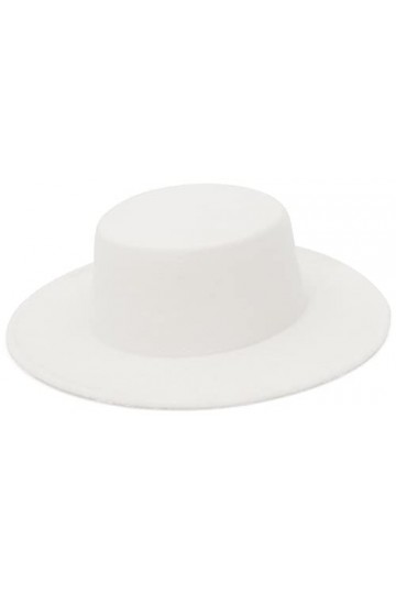 GEMVIE Chapeau Melon Femme en Feutre Classique Chapeau Panama Plat en Laine Homme Chapeau Fedora Vintage Adult pour Automne H