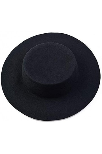 Chapeau Fedora tendance dhiver rétro en laine mélangée pour homme et femme - Chapeau à large bord pour fête, sortie, vie quo