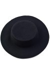 Chapeau Fedora tendance dhiver rétro en laine mélangée pour homme et femme - Chapeau à large bord pour fête, sortie, vie quo