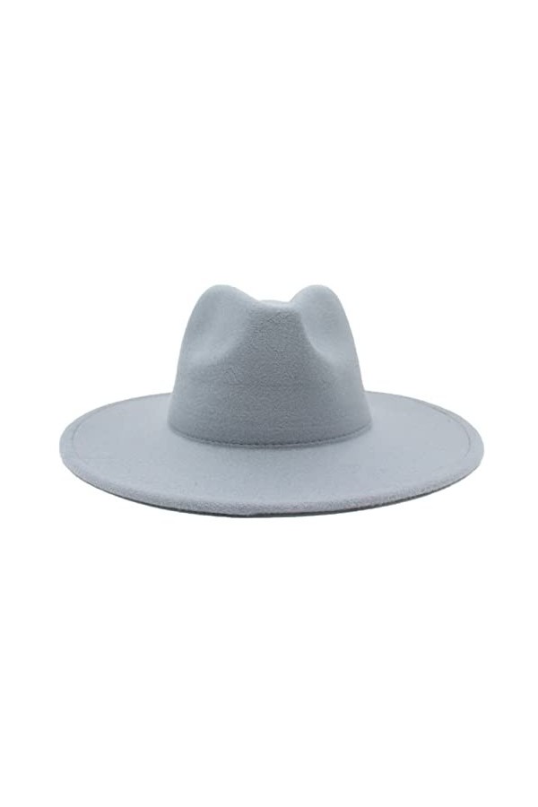 Faringoto Chapeau Fedora pour femme - Chapeau dhiver de luxe pour homme et femme, beige, taille unique